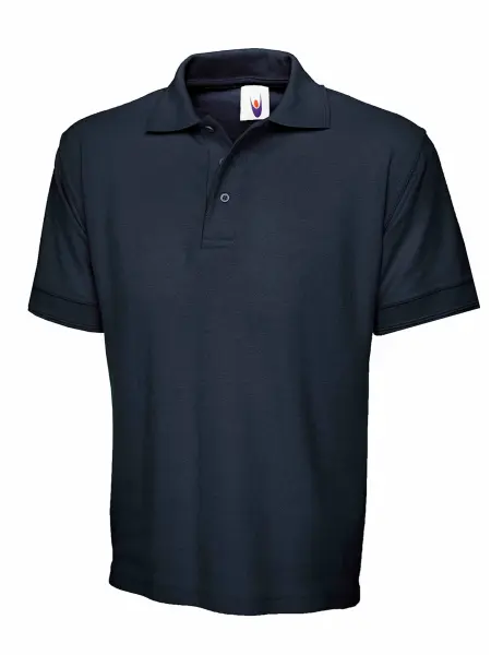 Uneek Polo Unisex de Algodón - Azul Marino, Talla XS