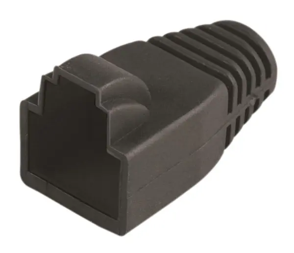 TUK RJ45 Cat5e Ochrana proti namáhání, černá, 5-5,8mm
