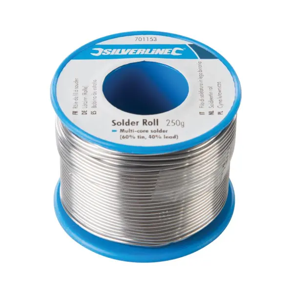 Silverline Soldeerrol, 250g (60% Tin, 40% Lood)