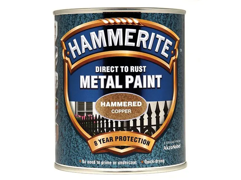 Hammerite - Péint Dromchla Meitil Tine Dhíreach go Rust, Copar, 750ml
