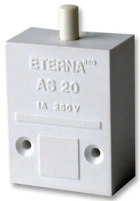ETERNA Push to Break Switch, 1A, 250V, IP20