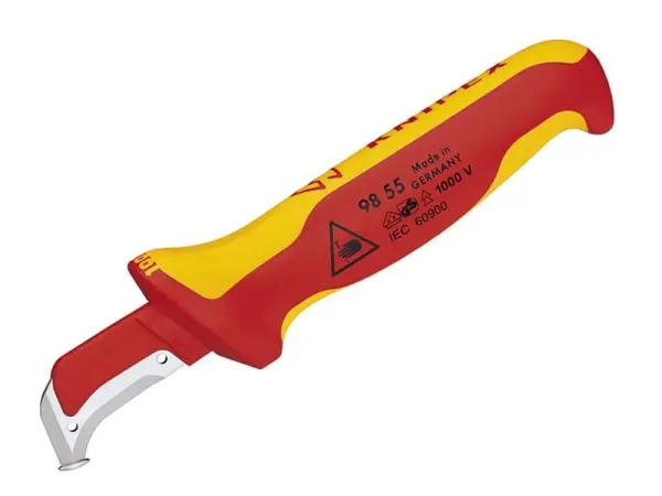 Knipex VDE-Abnähmesser 180mm mit ergonomischem Griff