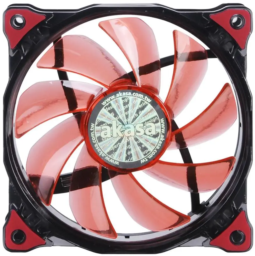 AKASA מטרחת מחשב 120 מ״מ Vegas 15 עם תאורת לד אדומה