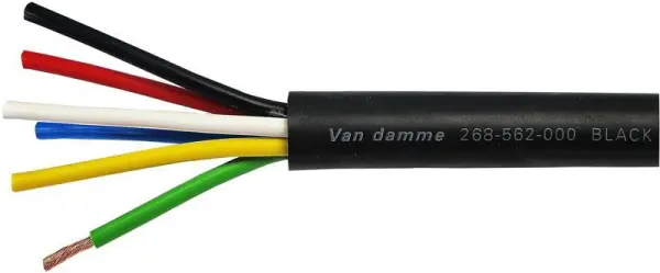 Van Damme Black Series Tour Grade Speaker Cable 6x2.5mm, Per Metre