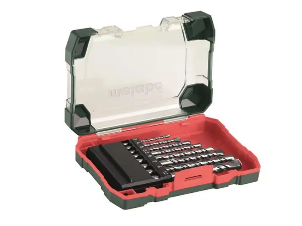 Metabo Juego de 8 Brocas para Mampostería con Punta de Carburo