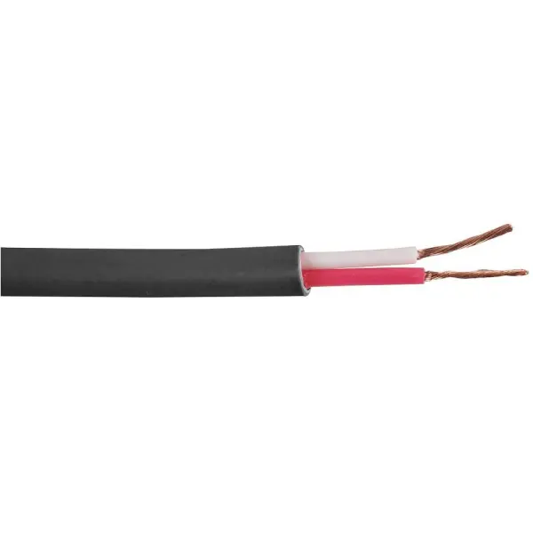 PRO POWER 2-Core Unscreened Speaker Cable 50/0.24mm - Black 50m