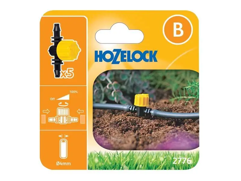 Hozelock Durchflussregulierventil 4mm (5er Pack)