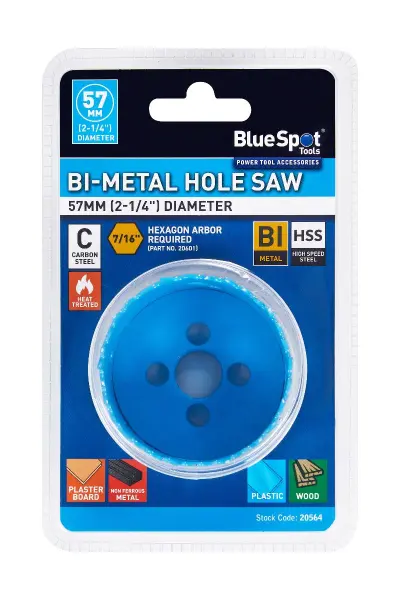 Blue Spot Tools 57毫米（2 1/4英寸）双金属开孔器