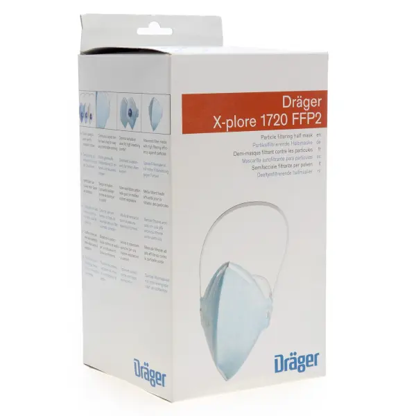 Dräger X-plore 1720 C Einweg-Atemschutzmaske FFP2 ohne Ventil (Packung mit 20)
