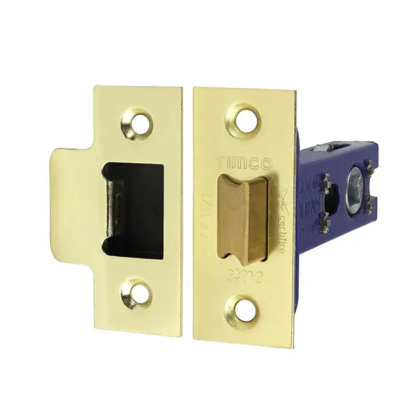 Timco Architectural Tubular Latch - Electro Brass & Satin Nickel (78mm Case)