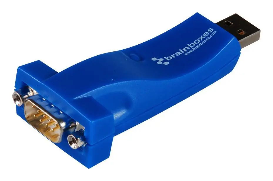 BRAINBOXES Μετατροπέας USB σε RS232 Σειριακό, 921,600 Baud