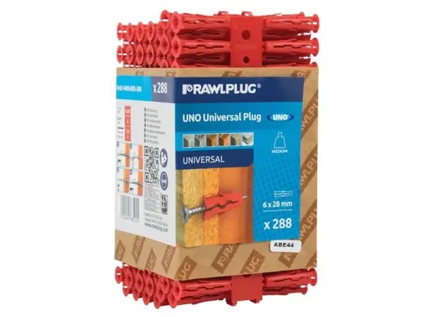 Rawlplug Red UNO Pluggen (6 x 28mm, Verpakking van 288)