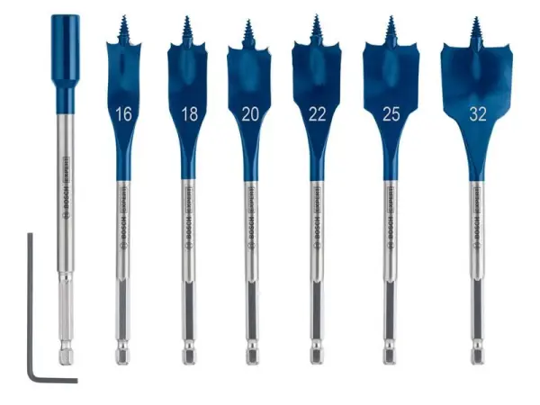 Bosch EXPERT 7-Piece Self Cut Speed Spade Drill Bit Set