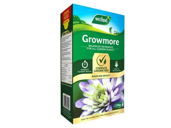 Westland Growmore Γενικής Χρήσης Λίπασμα Φυτών, 1.5kg