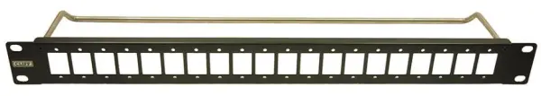 CLIFF 20-Ports 1U Smal Patch Paneel met Kabelbeugel