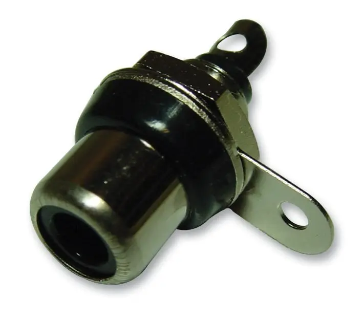 Pro Signal 2極フォノソケット ブラック&ニッケルメッキ