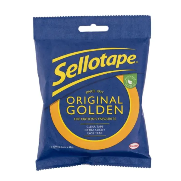 Sellotape Original Golden Sticky Tape 50m x 24mm