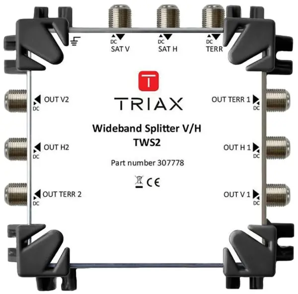 TRIAX Wideband H/V Splitter, TWS2, 290-2340MHz