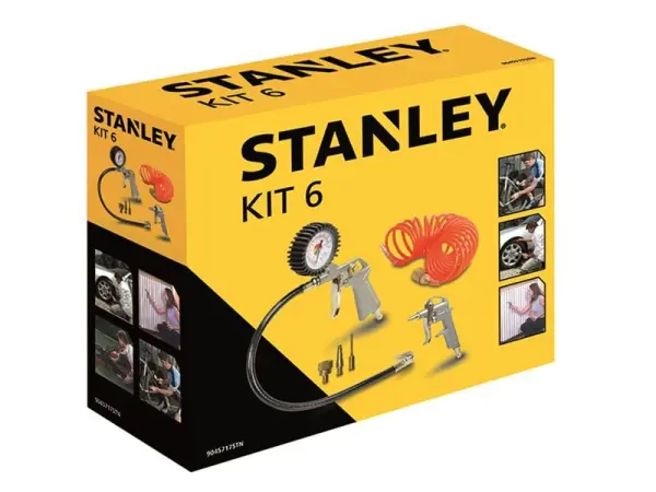 Kit de Ferramentas Pneumáticas STANLEY®, 6 Peças