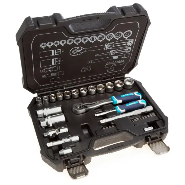 Eclipse ESS34PS 1/4吋及3/8吋方頭套筒組 (34件)