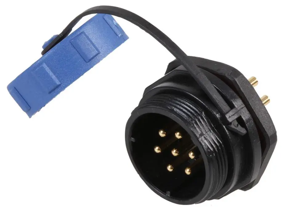 PRO ELEC SP211 Series 7-Pole Panel Mount Connector Plug, IP68