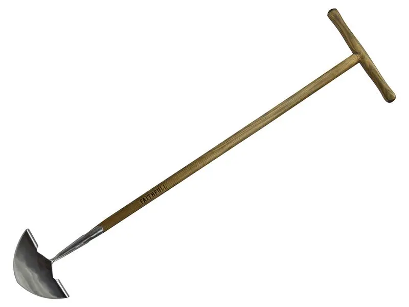 Faithfull טוריה לשולי דשא מפלדת אל חלד עם ידית מעץ אשור