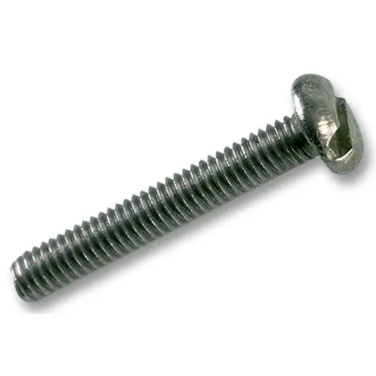 M3 x 6mm Stainless Steel Slotted Pan Head Machine Screws, 50 Pack