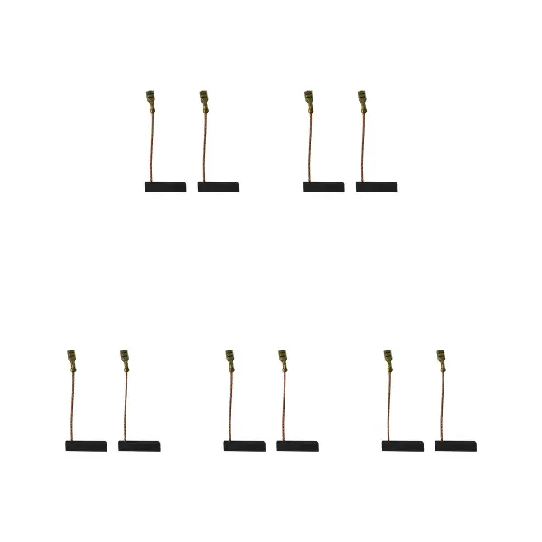 5 Juegos de Escobillas de Carbono para Aspiradoras Philips (6.25 x 8 x 30 mm)