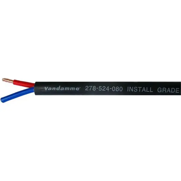 Van Damme Ecoflex Install Grade Speaker Cable LSZH 2 x 4mm² Per Metre