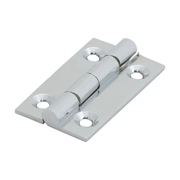 Timco Solid Brass Hinge, Polished Chrome, 38 x 22mm (2-Pack)