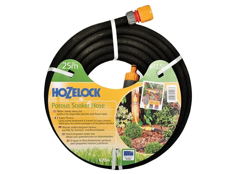 Hozelock 6764 Tuyau Poreux Goutte-à-Goutte, 25m x 12.5mm