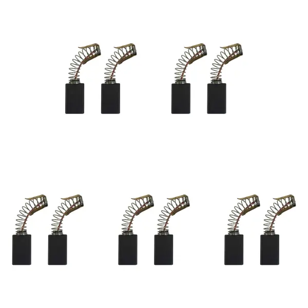 5 Sets Koolstofborstels voor Black & Decker 1270 Slijpmachine, 6.3x12.5x22/20mm