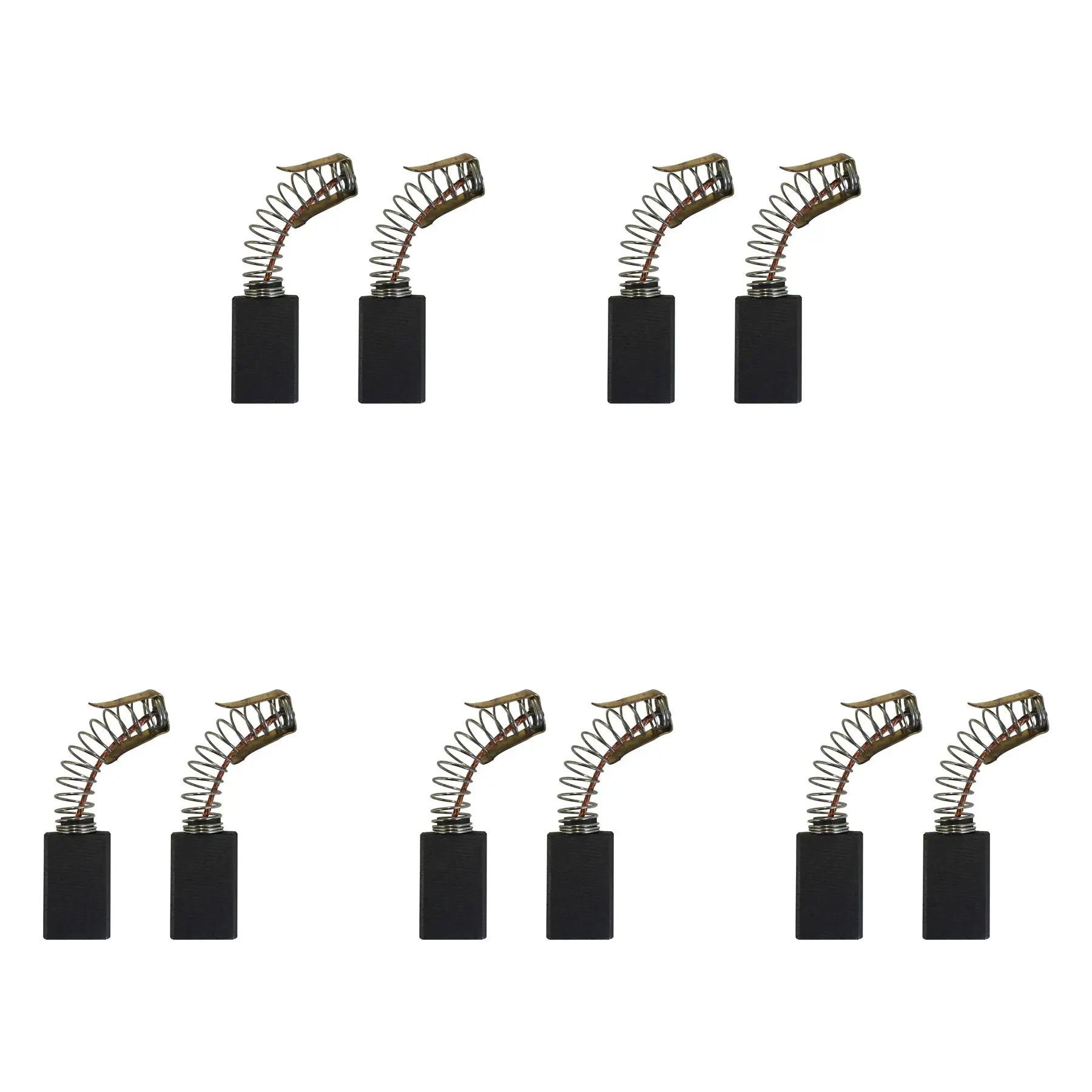 CarbonBr 5 Pares de Escovas de Carvão para Esmeriladora Black & Decker 1270, 6.