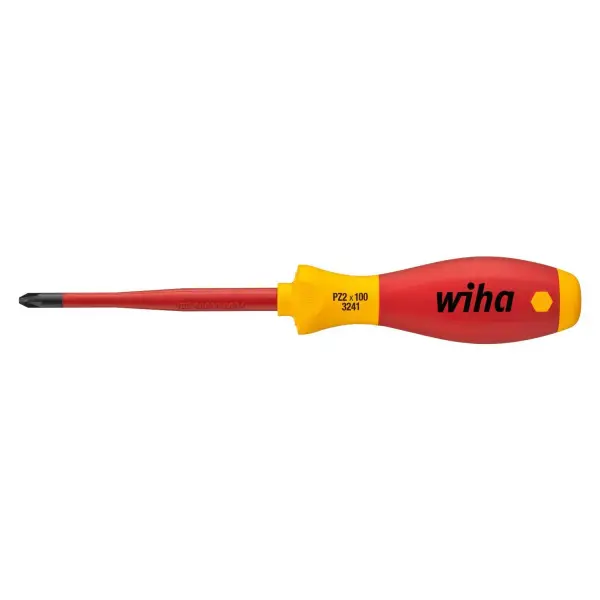 Wiha 80mm PZ1 SlimFix Insulated Screwdriver SoftFinish 1000V