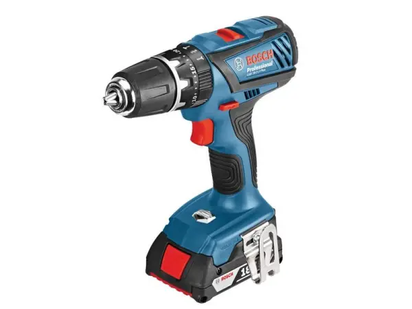 Bosch GSB 18V-21 Combi Drill, 2x4.0Ah Batteries, 55Nm Torque