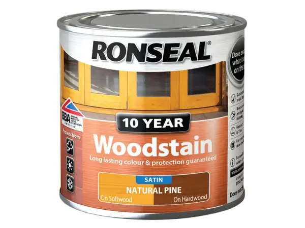 Ronseal Barniz para Madera 10 Años, Pino Natural, 250ml