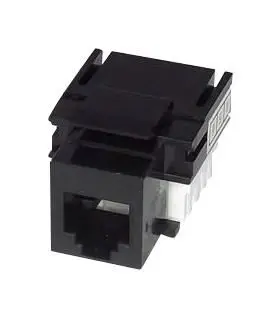 TUK RJ12 6P6C Keystone Socket, Black