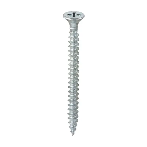 Timco Solo Chipboard & Woodscrews, PZ, Double Countersunk, Zinc, 6.0 x 70mm (PK