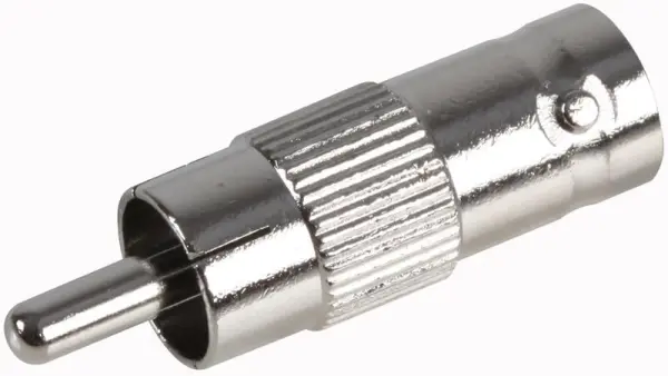 Adaptateur BNC Femelle vers RCA Mâle en Zinc PRO SIGNAL