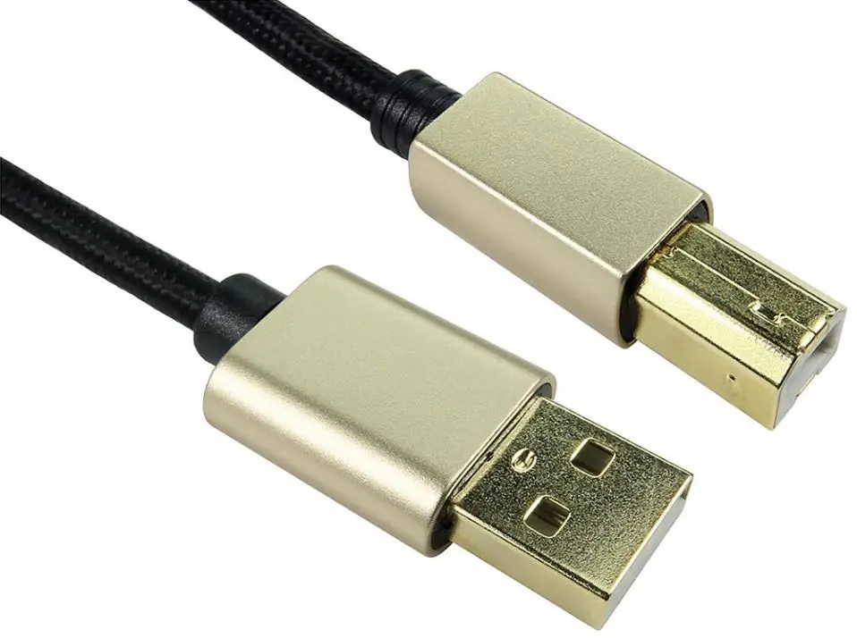 Pro Signal Πλεκτό USB 2.0 A προς B Καλώδιο, 1.8m, Ραβδωτό
