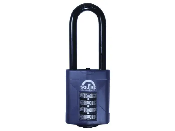 Squire CP50/2.5 Combination Padlock, 4-Wheel, 50mm, 63.5mm Shackle