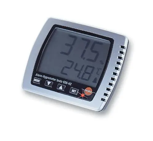 Testo 608-H1 Thermo-Hygrometer, ABS Housing, 111 x 90 x 40mm