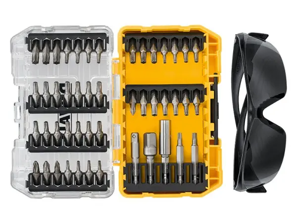 Dewalt DT70704 Σετ Εξαρτημάτων Κατσαβιδιών 47 Τεμαχίων με Προστατευτικά Γυαλιά