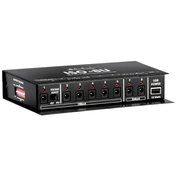 ISO-8U 8 Channel DC Power Station 5.1mm with Leads