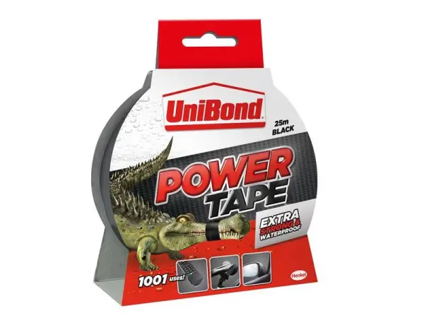 UniBond DIY Power Tape, Black, 50mm x 25m, Triple Layer