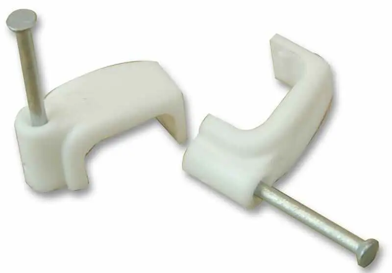 UNIFIX - Pengapit Kabel Twin & Earth Rata 6.0mm Putih Pek 100