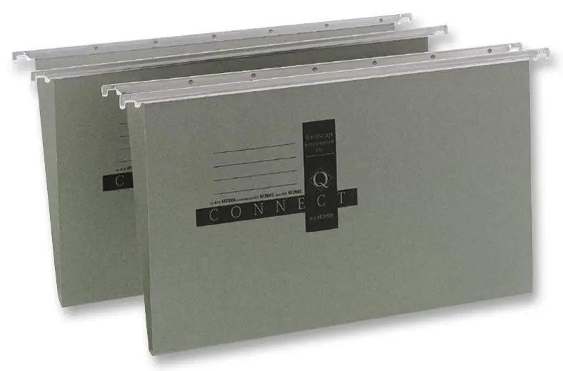 Q Connect Foolscap Manila Suspension Files, Pack of 10