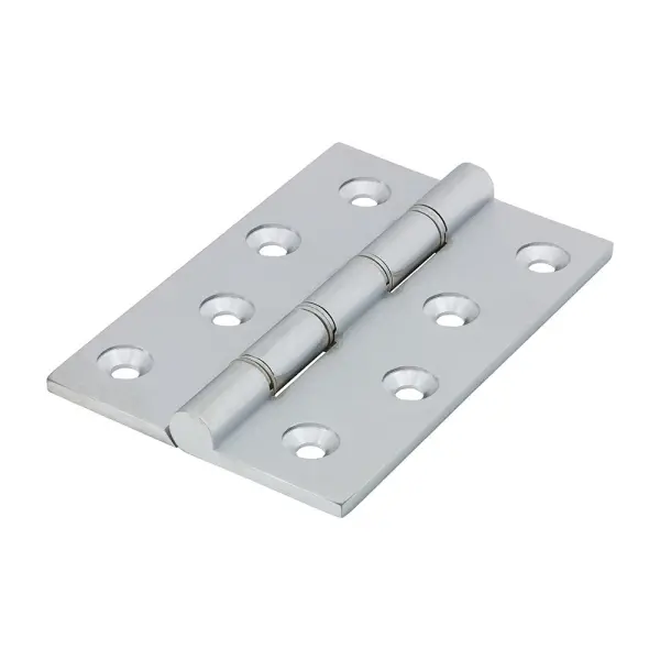 Timco Double Stainless Steel Washered Hinges - Brass, Satin Chrome (102 x 67mm,