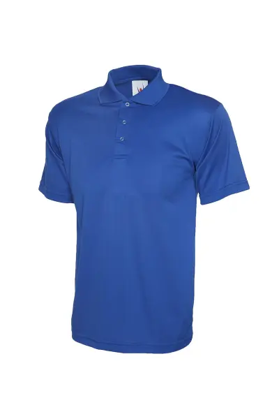 Polo unisexe Uneek - 100% polyester, royal, 2XL