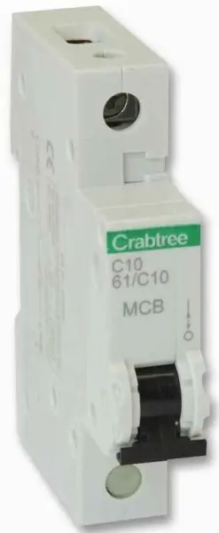 Crabtree Starbreaker Interruptor Automático 10A SP Tipo C